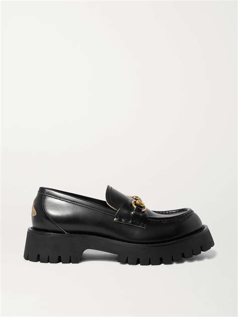 gucci grey loafers|Gucci horsebit platform loafers.